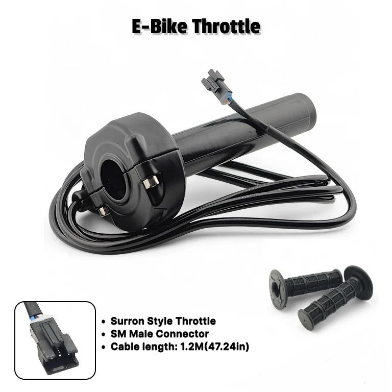 Surron Style E-Bike Twist Throttle - 3Pin Connector!